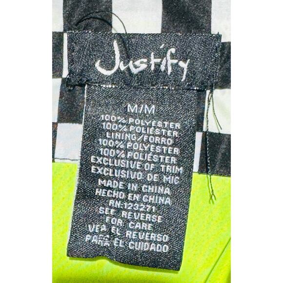 Justify Checker & Neon Hustle Jacket Adult Medium - Picture 4 of 9
